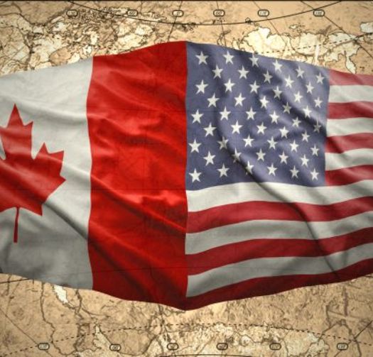 Canada - US Flags
